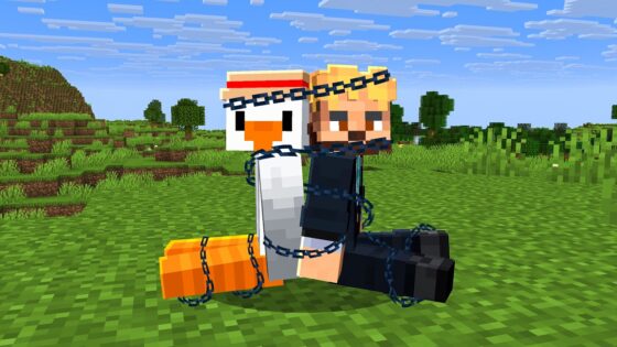 Can Two Idiots Beat Minecraft Chained Together? - Gameplay, Kingdom Kids Zone, Minecraft - CringyGull