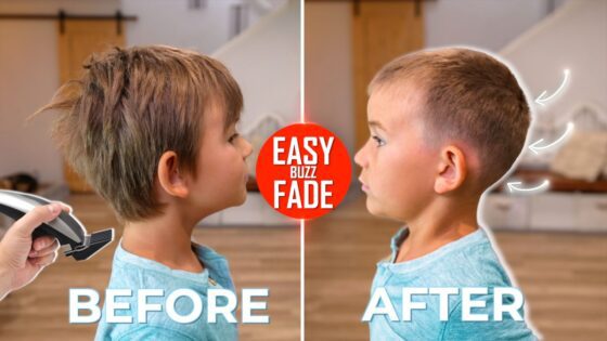 Easy Boys Haircut Fade Buzz Tutorial | Step by Step - Family, Kingdom Kids Zone - The Moore The Merrier Vlogs