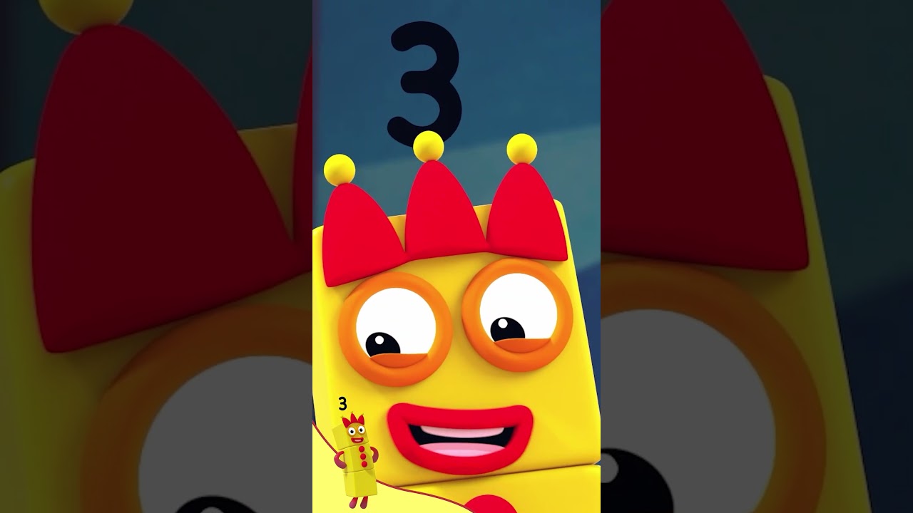All About Numberblock 3! | Learn to Count for Kids | Number Cartoon | Numberblocks #shorts - Kingdom Kids Zone, Little Learners, Shorts - Numberblocks