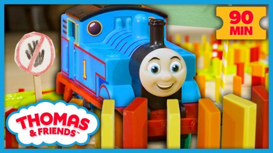 Can Thomas Protect the Domino Display?? | Thomas & Friends: Watch Out Thomas! | 90 Minutes - Kids TV Series, Kingdom Kids Zone - Thomas & Friends