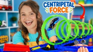 Race Cars for Kids with Silly Miss Lily | Learn with Toy Cars, Centripetal Force & Giant Loop Track - Kingdom Kids Zone, Little Learners, Shows - Paisley's Corner - Educational Videos for Kids