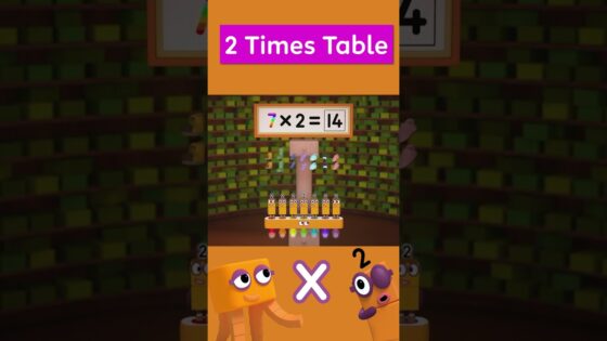 Two Times Tables Speedrun! | Learn to Count for Kids | Number Cartoon | Numberblocks #shorts - Kingdom Kids Zone, Little Learners, Shorts - Numberblocks