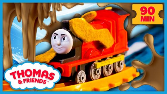 A New Washer Helps the Muddy Trains Get Clean! | Thomas & Friends: Watch Out Thomas! | 90 Minutes - Kids TV Series, Kingdom Kids Zone - Thomas & Friends
