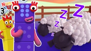 I Can't Sleep! – Counting Sheep | Learn to Count for Kids | Number Cartoon | Numberblocks - Kingdom Kids Zone, Little Learners - Numberblocks