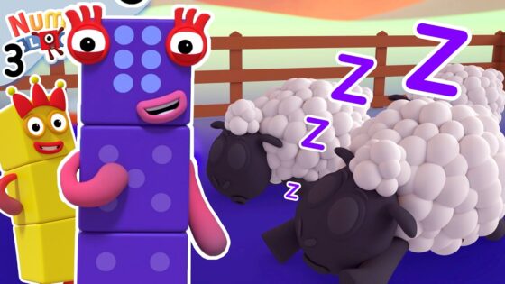 I Can't Sleep! – Counting Sheep | Learn to Count for Kids | Number Cartoon | Numberblocks - Kingdom Kids Zone, Little Learners - Numberblocks