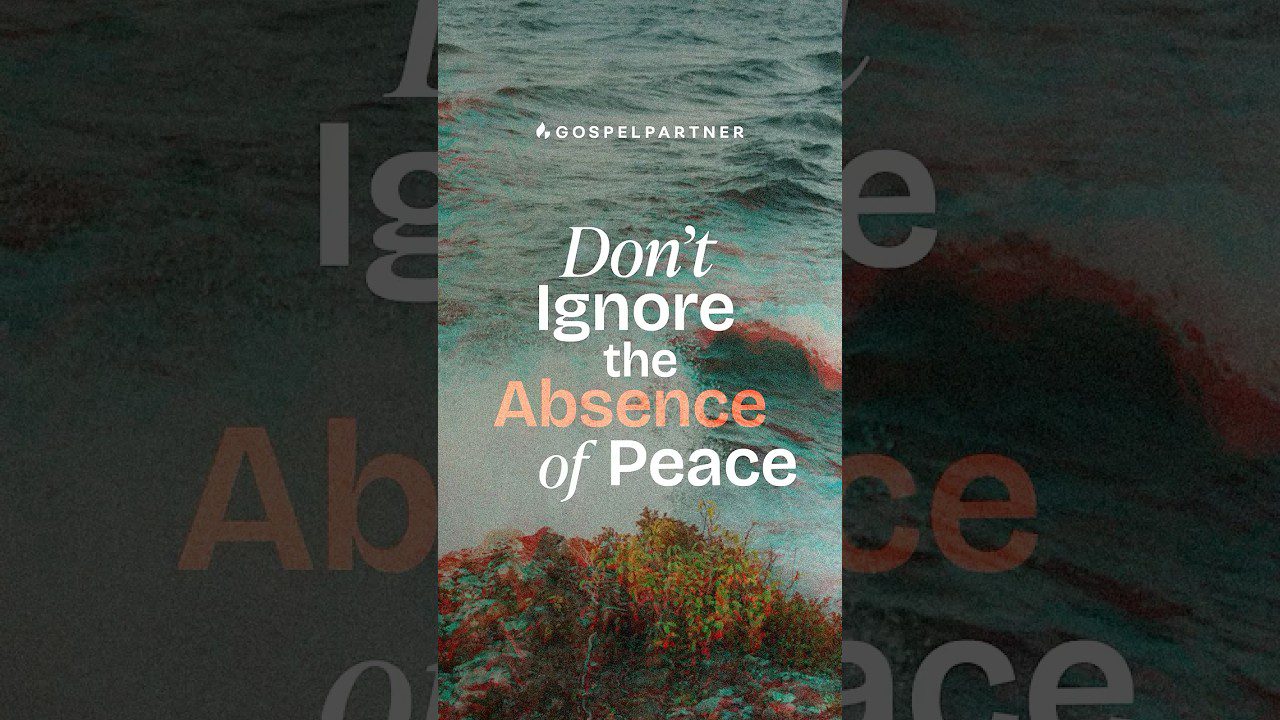 Don't Ignore the Absence of Peace - Healing Grace, Hope & Healing, Shorts - Joseph Prince