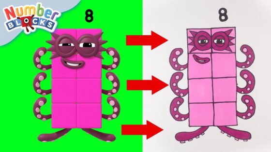 Let's Draw the Numberblocks! | Learn to Count for Kids Compilation | Number Cartoon | Numberblocks - Kingdom Kids Zone, Little Learners - Numberblocks