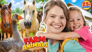 Silly Miss Lily & Paisley Visit a Farm & More | Farm Animals, Dinosaurs & Zoo Animals | Kids Video - Kingdom Kids Zone, Little Learners, Shows - Paisley's Corner - Educational Videos for Kids