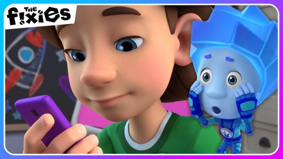 Tom Thomas Won't Get Off His Phone 📱 | The Fixies | Educational Cartoons For Kids - Kingdom Kids Zone, Little Learners - The Fixies