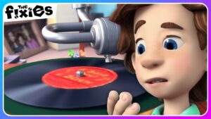 Tom Thomas Finds a Vinyl Record 🎶 | The Fixies | Educational Cartoons For Kids - Kingdom Kids Zone, Little Learners - The Fixies