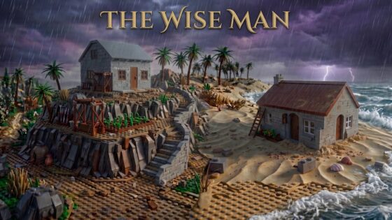 The Lego Bible Story of The Wise Man and The Foolish Man - Bible Stories, Kingdom Kids Zone - Bible Brick Stories