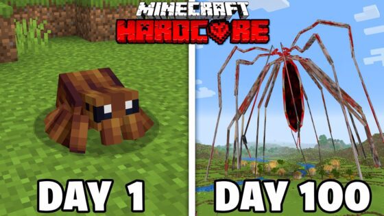 I Survived 100 Days as ARACHNOPHOBIA in Minecraft - Gameplay, Kingdom Kids Zone, Minecraft - EYstreem