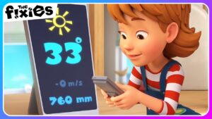 What is The Weather Like Today? | The Fixies | Educational Cartoons For Kids - Kingdom Kids Zone, Little Learners - The Fixies