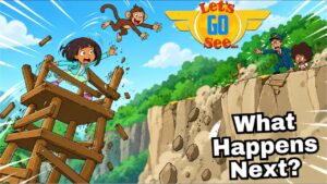 A Broken Bridge Starts An Epic Rescue | What Happens Next | Amazon Rainforest | Let's Go See - Kingdom Kids Zone, Little Learners - Let's Go See