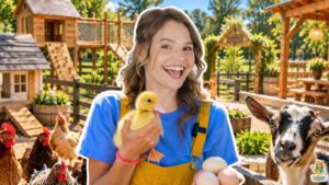 Silly Miss Lily Becomes a Farmer for a Day! 🐥 Farm Animals & Learning Adventure | Videos for Kids - Kingdom Kids Zone, Little Learners, Shows - Paisley's Corner - Educational Videos for Kids