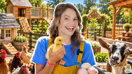 Silly Miss Lily Becomes a Farmer for a Day! 🐥 Farm Animals & Learning Adventure | Videos for Kids - Kingdom Kids Zone, Little Learners, Shows - Paisley's Corner - Educational Videos for Kids