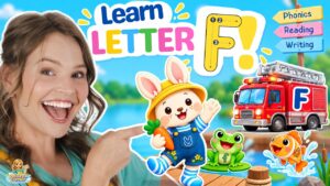 F is for Frog, Fish & Firetruck! 🐸🐟🚒 | Learn Letter F Learn to Read with Silly Miss Lily! - Kingdom Kids Zone, Little Learners, Shows - Paisley's Corner - Educational Videos for Kids