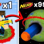 Minecraft, But NERF = World Size - Gameplay, Kingdom Kids Zone, Minecraft - EYstreem
