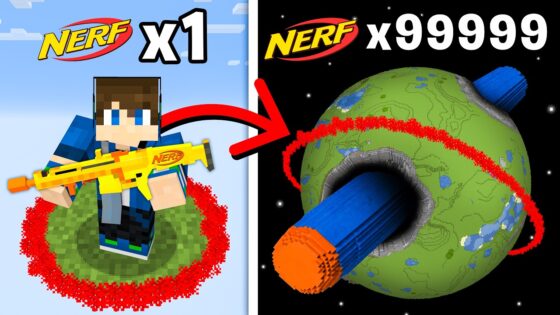 Minecraft, But NERF = World Size - Gameplay, Kingdom Kids Zone, Minecraft - EYstreem