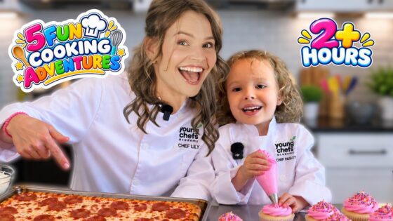 Silly Miss Lily Learns to Cook Pizza, Cupcakes, Cookies & more! Baking & Food Science Video for Kids - Kingdom Kids Zone, Little Learners, Shows - Paisley's Corner - Educational Videos for Kids