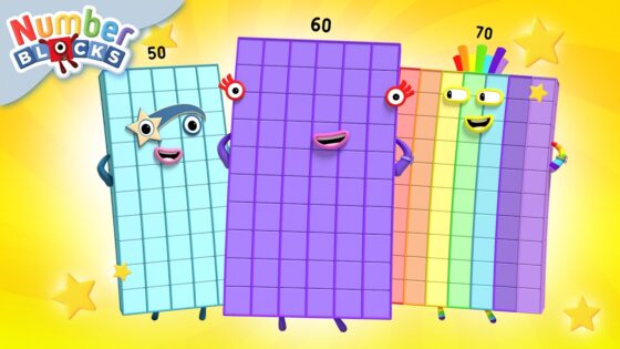 50, 60, 70 – Big Numbers and Beyond! | Learn to Count for Kids | Number Cartoon | Numberblocks - Kingdom Kids Zone, Little Learners - Numberblocks