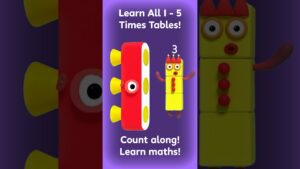 Learn 1 to 5 Times Tables Easy with Fun Kids Songs | Educational Music for Children | Numberblocks - Kingdom Kids Zone, Little Learners, Shorts - Numberblocks