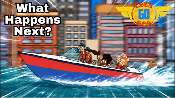 Pilot Polly Out of Control In A Boat –Junior Jets New York Adventure | What Happens? | Let's Go See - Kingdom Kids Zone, Little Learners - Let's Go See