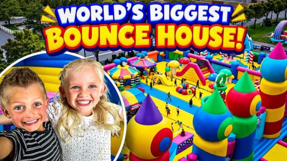 Learning Through Play at the WORLD’S BIGGEST BOUNCE HOUSE. Educational Video For Kids - Kingdom Kids Zone, Little Learners - Happy Hubbard’s - Educational Videos for Kids