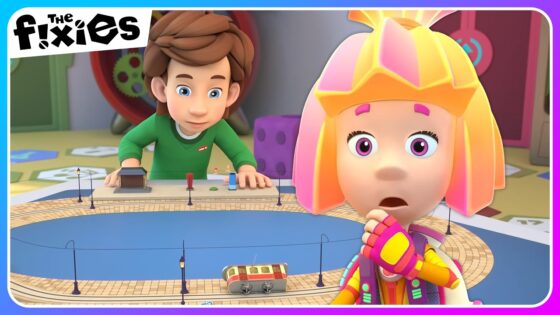 The Tram Has Come Off The Tracks 😱 | The Fixies | Educational Cartoons For Kids - Kingdom Kids Zone, Little Learners - The Fixies