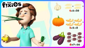 Tom Thomas Eats Healthy | The Fixies | Educational Cartoons For Kids - Kingdom Kids Zone, Little Learners - The Fixies