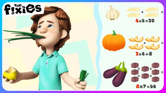 Tom Thomas Eats Healthy | The Fixies | Educational Cartoons For Kids - Kingdom Kids Zone, Little Learners - The Fixies