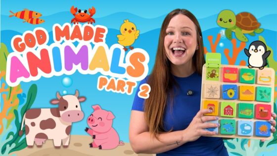 God Made MORE Animals 🐸 | Animal Songs, Facts, & Preschool Learning Games | PART 2 - Kingdom Kids Zone, Little Learners - Little Lights — Christian Toddler Learning