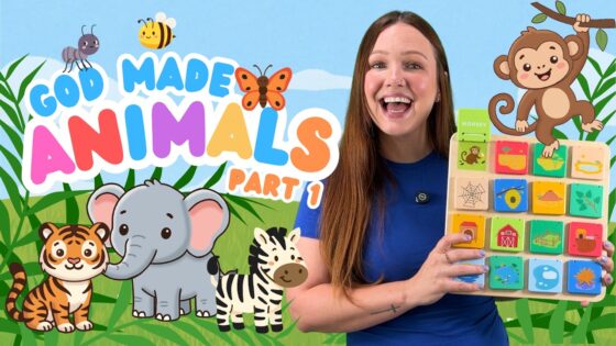 God Made Animals 🐒 | Animal Songs, Facts, & Preschool Learning Games | PART 1 - Kingdom Kids Zone, Little Learners - Little Lights — Christian Toddler Learning