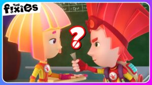 Fire Wants Simka's Cheat Sheet | The Fixies | Educational Cartoons For Kids - Kingdom Kids Zone, Little Learners - The Fixies