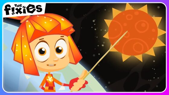 Simka Teaches Tom Thomas About Solar Power ☀️ | The Fixies | Educational Cartoons For Kids - Kingdom Kids Zone, Little Learners - The Fixies