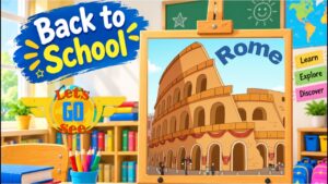 🏛️ Rome Adventure! | Let's Go See – Gladiators & Ancient Rome | Back to School - Kingdom Kids Zone, Little Learners - Let's Go See