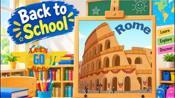 🏛️ Rome Adventure! | Let's Go See – Gladiators & Ancient Rome | Back to School - Kingdom Kids Zone, Little Learners - Let's Go See
