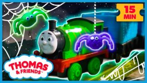🕷️🦉 Will Percy Find the Lost Spiders? | Thomas & Friends | 15 Min | Stories for Kids! - Kids TV Series, Kingdom Kids Zone - Thomas & Friends