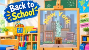 🗽 New York City Adventure! | Let's Go See – Explore New York | Back to School - Kingdom Kids Zone, Little Learners - Let's Go See