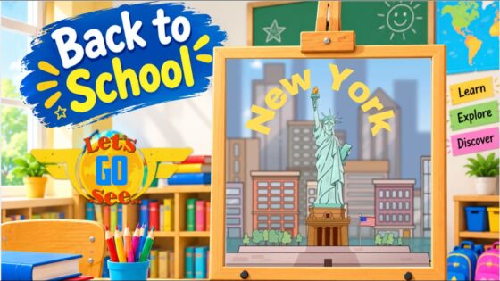 🗽 New York City Adventure! | Let's Go See – Explore New York | Back to School - Kingdom Kids Zone, Little Learners - Let's Go See