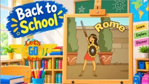 ποΈ Gladiator Adventure! | Let's Go See β Gladiators & Ancient Rome | Back to School - Kingdom Kids Zone, Little Learners - Let's Go See
