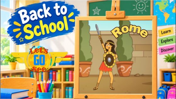 🏛️ Gladiator Adventure! | Let's Go See – Gladiators & Ancient Rome | Back to School - Kingdom Kids Zone, Little Learners - Let's Go See