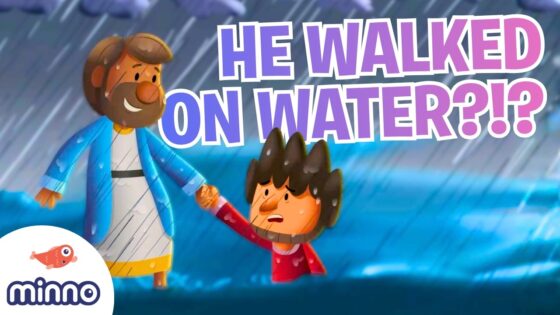 When Jesus Walked on Water! 😲 | Bible Stories for Kids - Bible Stories, Kingdom Kids Zone - Minno - Bible Stories for Kids