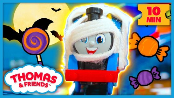Who Will Get the Most Halloween Candy? 🎃🍬 | Thomas & Friends | 10 Min | Stories for Kids! - Kids TV Series, Kingdom Kids Zone - Thomas & Friends