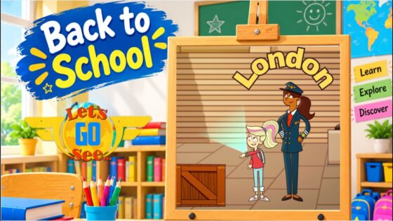 🇬🇧 Discover Trafalgar Square, London! | Let's Go See – A London Adventure | Back to School - Kingdom Kids Zone, Little Learners - Let's Go See